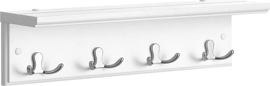 Wall Coat Rack Entryway Organizer Hallway Storage 8 Hanging Options 40cm x 10.5cm x 10.5cm