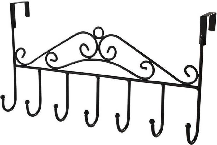 Wandkapstok Kapstok Garderobe Kledingrek Met 7 Haken deur garderobe kapstok Deurkapstok kapstokken deurgarderobes