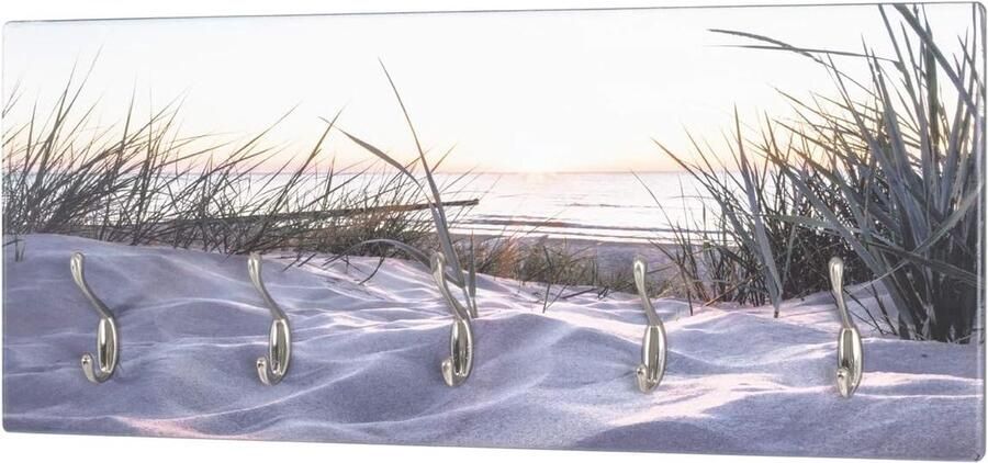 Wandkapstok MDF met Roestvrij Staal Effect 70 cm Breed