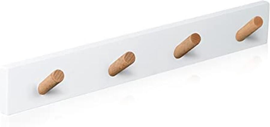 Wandkapstok met 4 haken in Scandinavisch design Wandgarderobe voor entree slaapkamer en kinderkamer