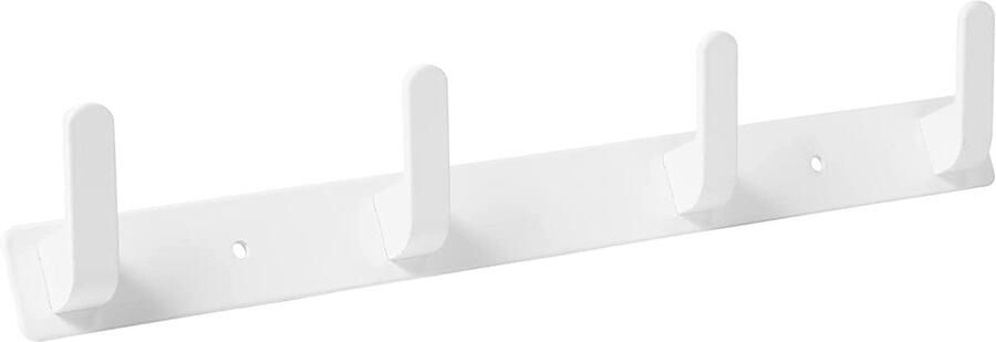 Wandkapstok met 4 haken Matzwart Aluminium