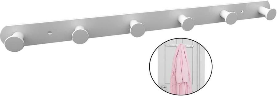 Wandkapstok met 6 Haken voor Badkamer en Keuken Duurzaam en Modern