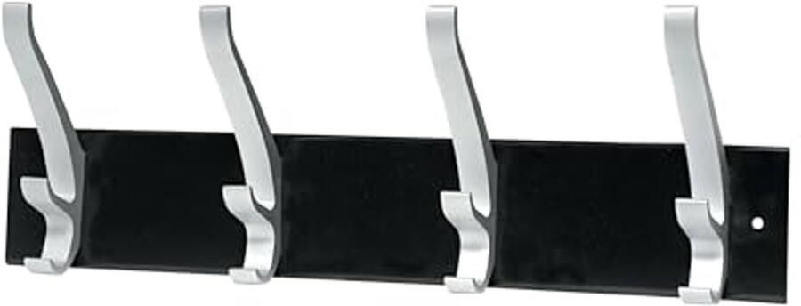 Wandkapstok met Elegante Gebogen Haken voor Muurbevestiging