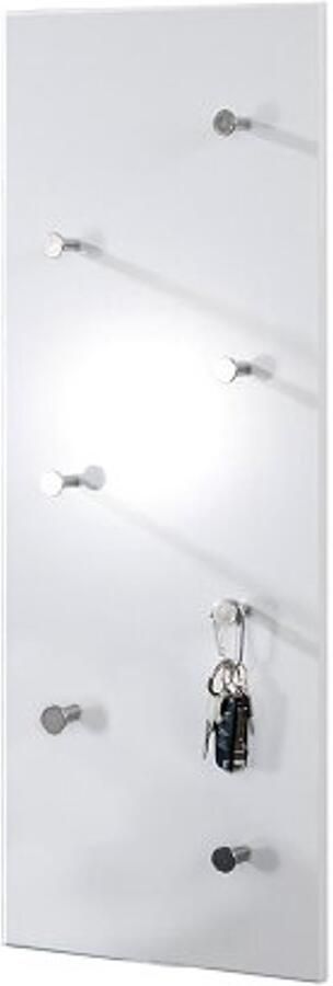 Wandkapstok Modern met Chroom Haken Wandgarderobe voor Jassen en Mantels