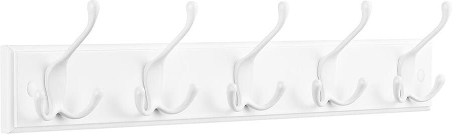 Rootz Living Rootz Wandkapstok Wandhaakrek Ophangrek MDF Zinklegering 7 cm x 50 4 cm x 4 6 cm Wolkenwit 20 kg laadvermogen