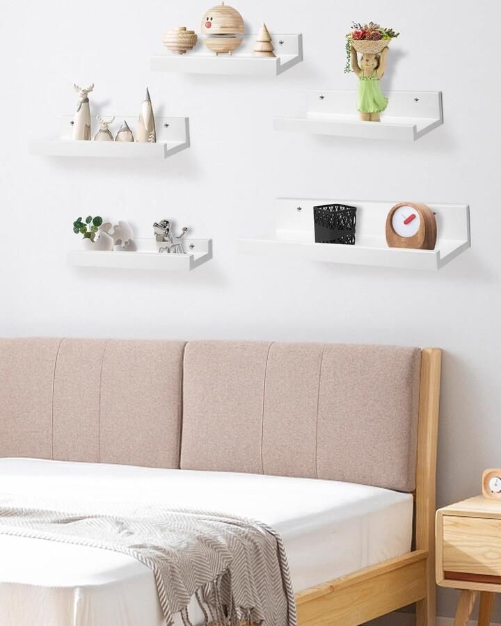 Wandmontage stabiele plank voor presentatie voor woonkamer badkamer keuken vintage 40D x 7 6B x 16H centimeter