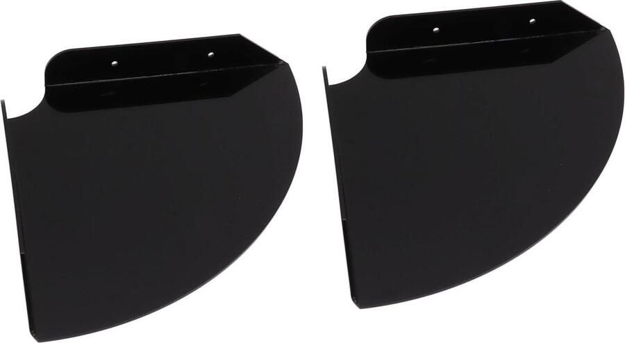 Wandmontage Zwevende Hoekplanken Functioneel en Stijlvol 2 Stuks Zwart