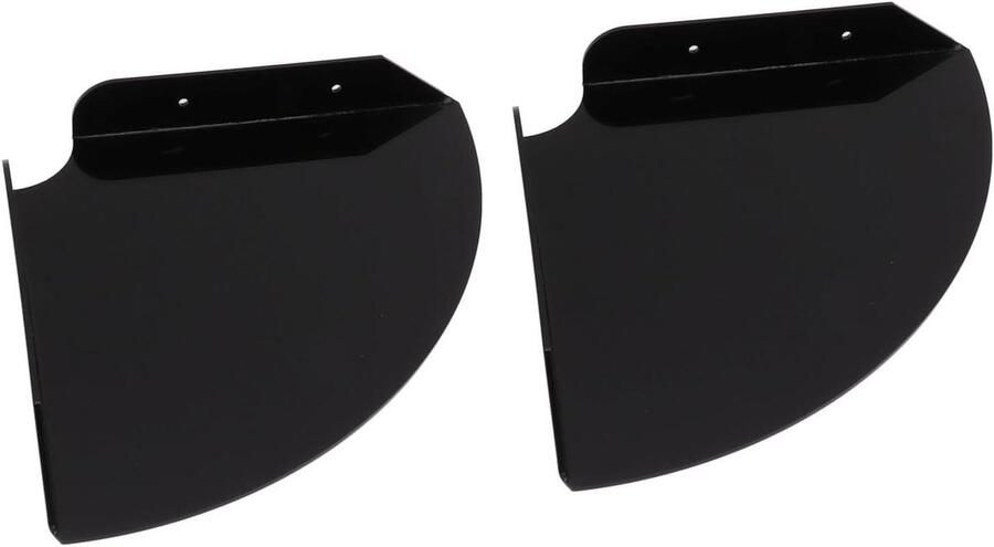 Wandmontage Zwevende Hoekplanken Rek Badkamer Kwartronde Kamer Slaapkamer Hoek Display Hanger Muur Hoekplanken (Zwart) Set van 2 stuks
