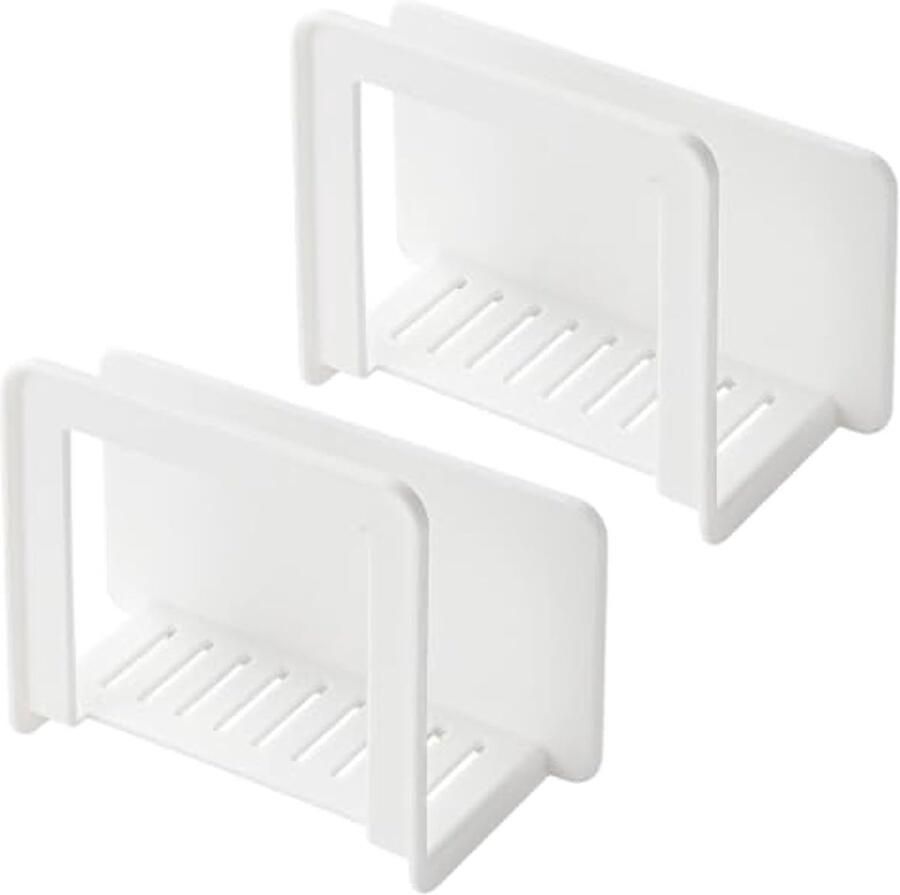 Wandopbergdoos voor wifi-router internetbox houder voor internetbox wandrek afdekking box houder voor internetbox zonder boren voor woonkamer tv-rek (wit) - Foto 2