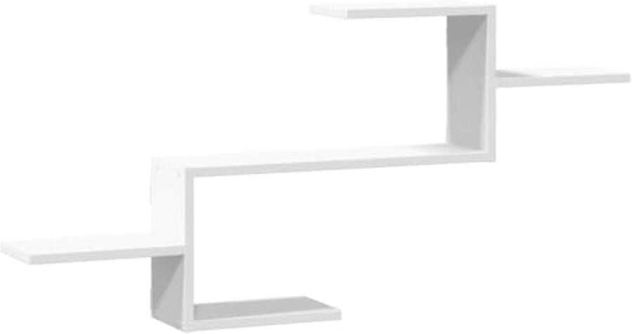 Wandplank 104x15x49cm van bewerkt hout Ruimtebesparend en praktisch
