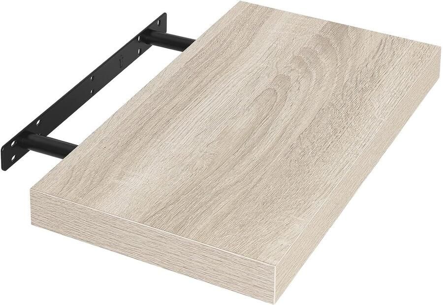 Wandplank boekenplank hout 25 cm Sonoma eiken