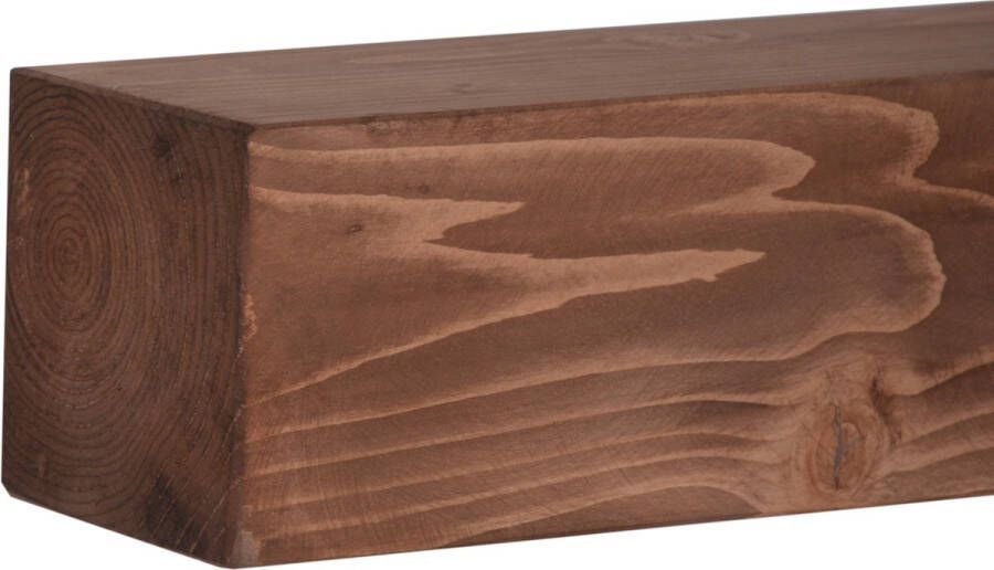 Unbranded Wandplank Elton Set van 2 100x9x9 cm Houtkleurig Grenen Modern Design - Foto 3