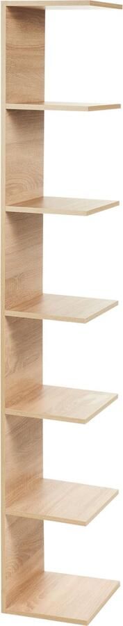 Beliani ESTON Wandboekenkast Lichthout Vezelplaat