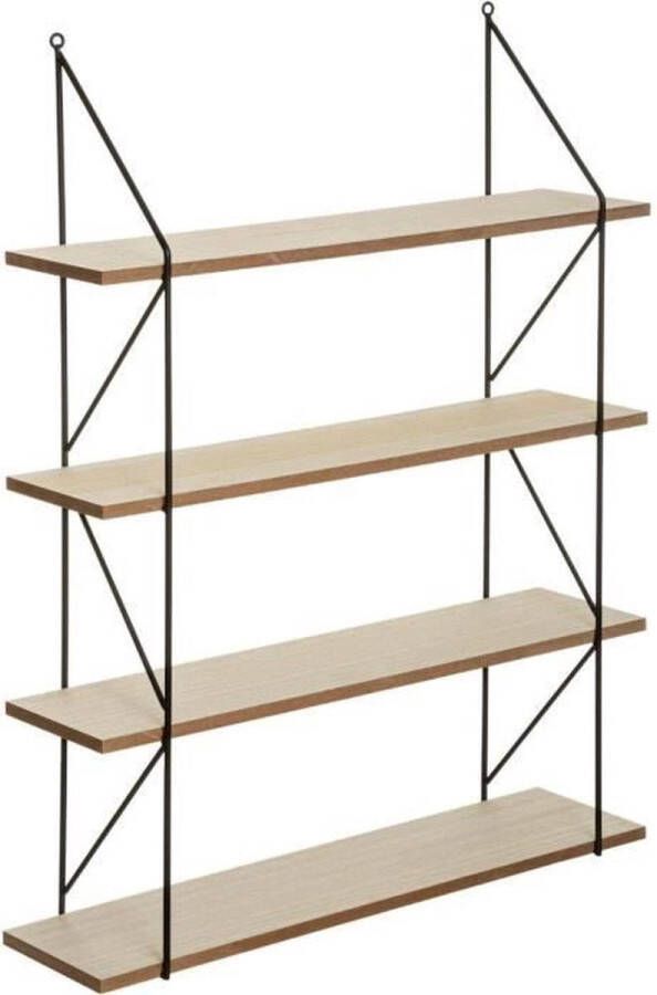 Wandplank in metaal en MDF Iris 60 x 80 cm Beige