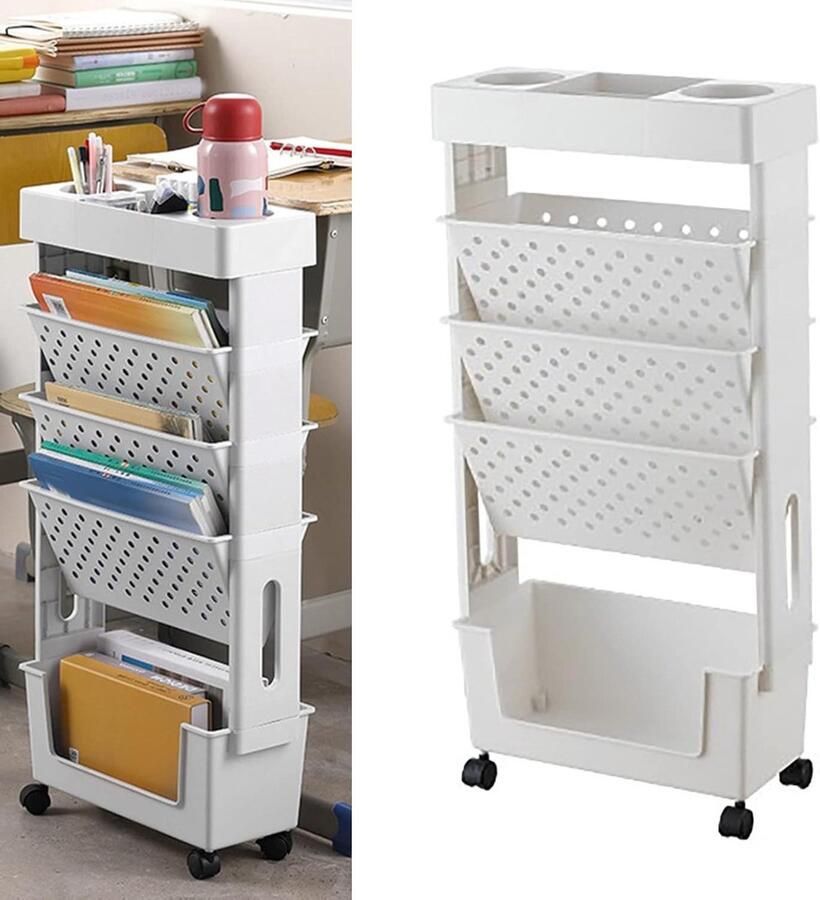 Wandplank opslag voor kinderen boeken multifunctionele organizer voor kantoor keuken wit