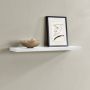 Unbranded Wandplank Rosalee Zwevend Boekenrek Wit 100x23 5x38 cm MDF Retrostijl - Thumbnail 2