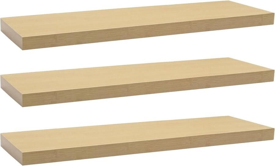 Wandplank Set van 3 Zwevende Planken voor Boeken en Decoratie