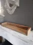 Wandplank stoer hout robuust 80 cm landelijk sober - Thumbnail 3