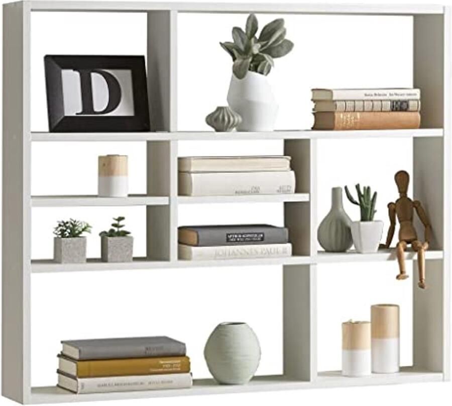 Wandplank van Hout Wit 90x16x78 5 cm