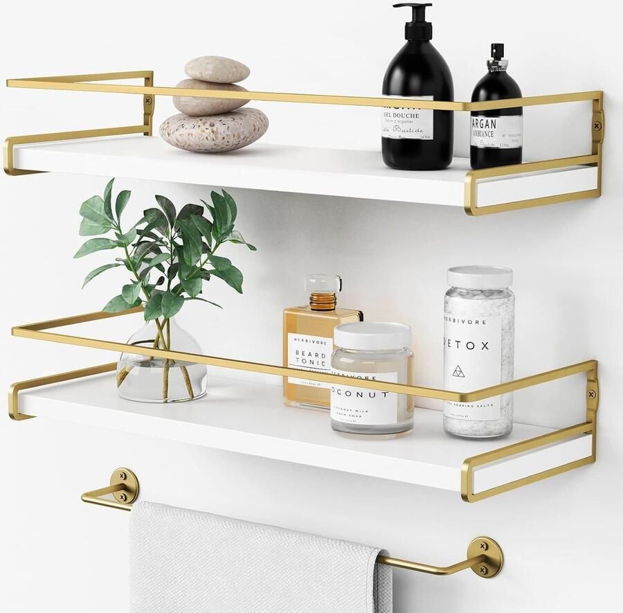 Wandplank voor badkamer en keuken houten plank voor slaapkamer en woonkamer