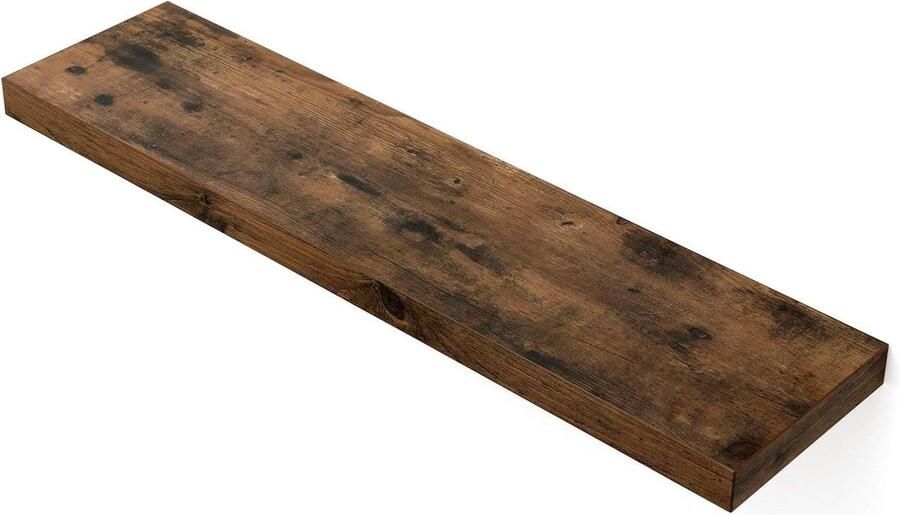 Wandplank wanddecoratie 1 stuk rustiek bruin 20 x 80 x 3 8 cm
