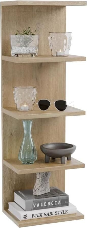 Wandplanken boekenkast wandkast planken zwevende planken boekenkast opbergplanken voor slaapkamer woonkamer badkamer keuken kantoor 5 planken Sonoma