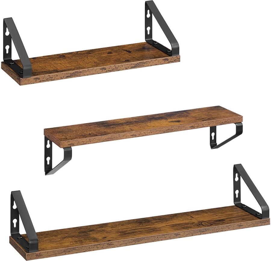 Wandplankenset 3 Stuks Industriële Look