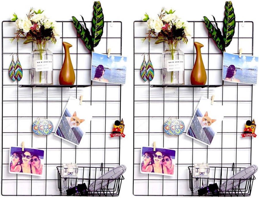 Upgrade Wandraster rek zwart