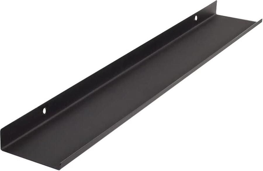 Wandrek zwart 70 cm lang voor schilderijen fotolijsten boeken metalen wandrekken woonkamer slaapkamer hal keuken kantoor MILUKA Wandplanken & -rekken