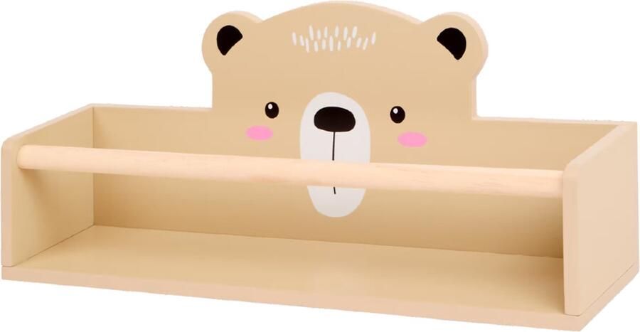 Wandrek babykamer wandplank babykamer wandrek kinderkamer inclusief hangsysteem 40 cm beer