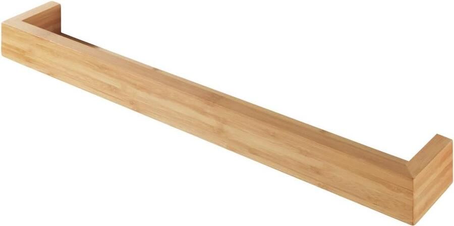 Wandrek Bamboe wandplank natuurlijk 1 stuk naturel bamboe 60 x 9 x 5 cm