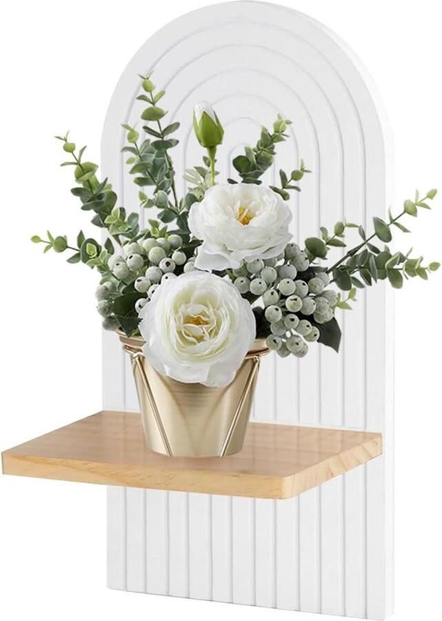 Wandrek hout zwart wandrek keukenrek hangend twee rek houten rek u-vorm voordeelset van 3 ideaal voor keuken kinderkamer woonkamer badkamer kamer lengte 43 33 23 cm