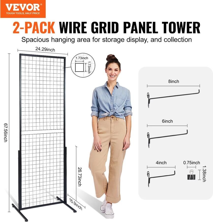 Wandrek industrieel Wandpanelen Muurplank Muurrek 2 pack Flexibel Stevig Eenvoudig installatie 171x75 cm Zwart
