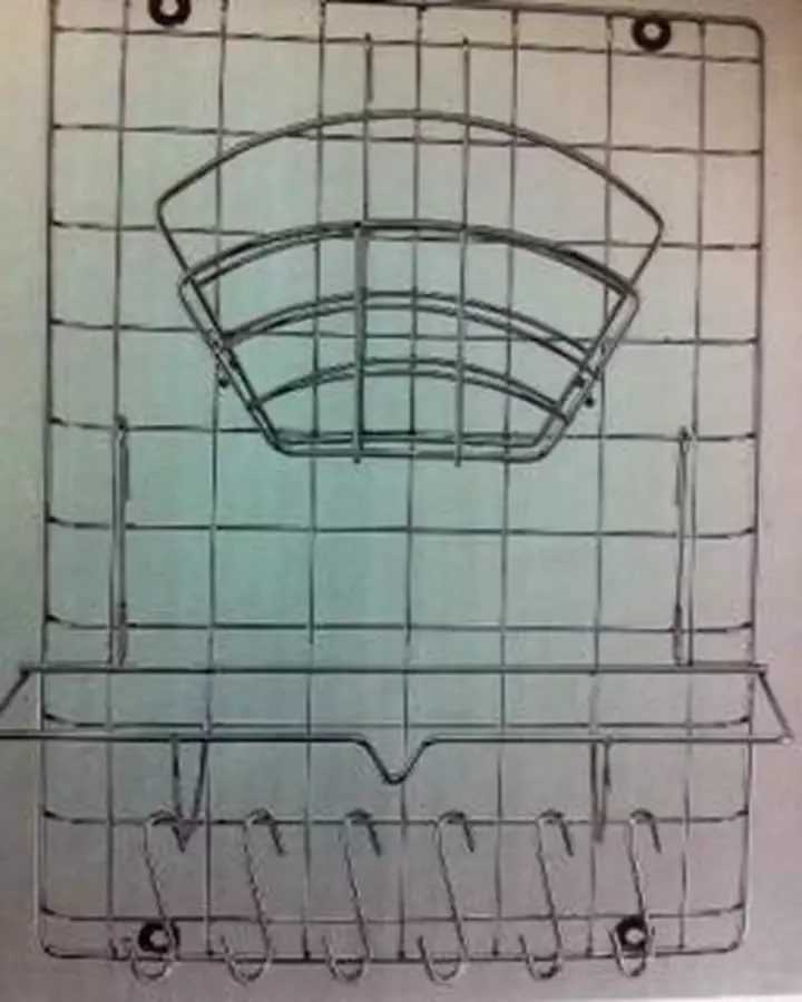 Wandrek keuken rvs 9-dlg B30 H40cm