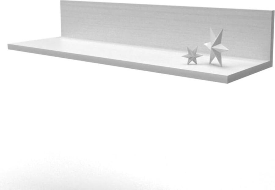 Wandrek L-vormig Arctic-wit 1 stuk 70 cm