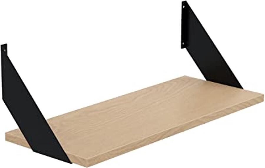 Wandrek LOFT Industrieel design wandplanken met metalen beugels voor modern interieur