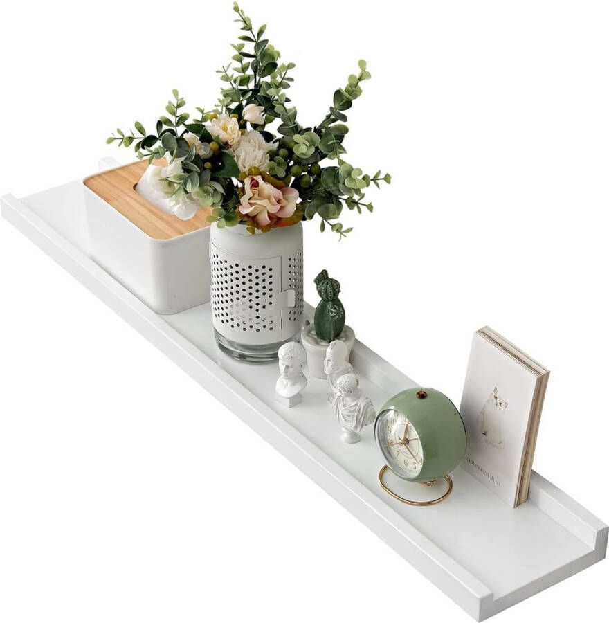 Wandrek wit 30 cm fotolijst wit massief eikenhout rek zwevend rek voor fotolijsten en decoraties voor slaapkamer keuken werkkamer