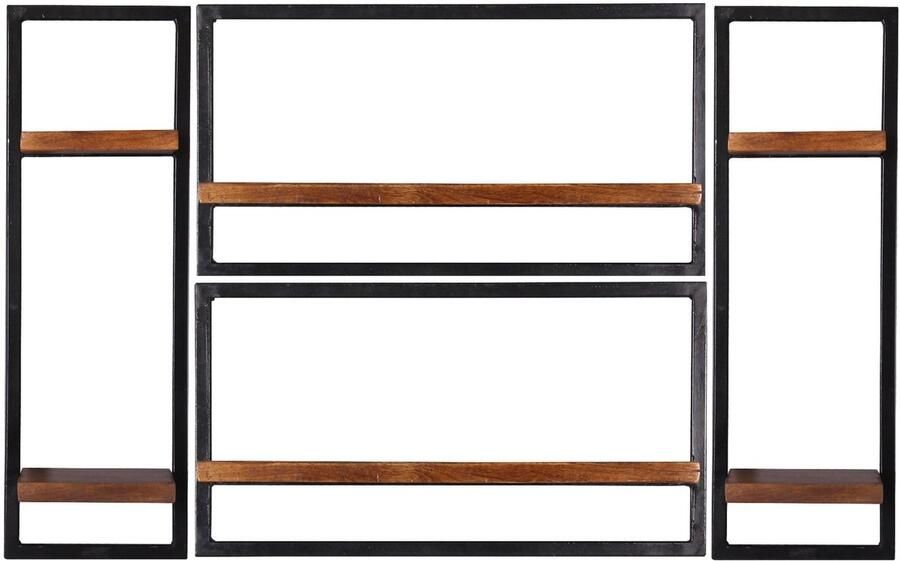 Wandrek Mali 125x75x25 cm Set van 4 Mali Mango Breedte 125 cm Hoogte 75 cm Diepte 25 cm