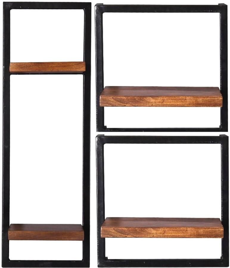 Wandrek Mali 65x75x25 cm Set van 3 Mali Mango Breedte 65 cm Hoogte 75 cm Diepte 25 cm