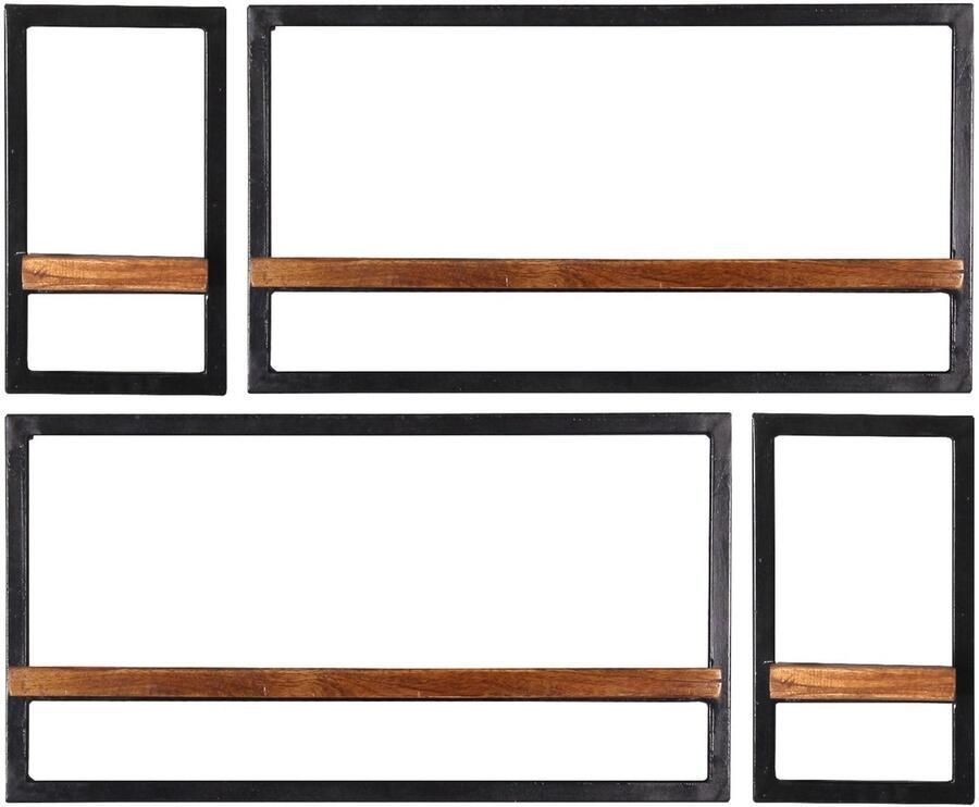 Wandrek Mali 95x75x25 cm A Set van 4 Mali Mango Breedte 95 cm Hoogte 75 cm Diepte 25 cm