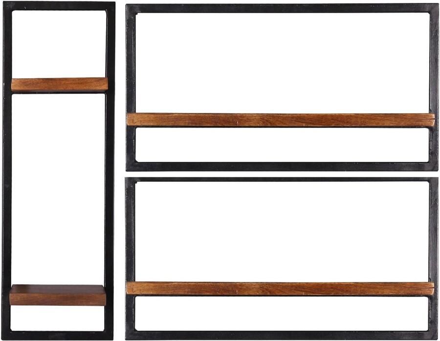 Wandrek Mali 95x75x25 cm Set van 3 Mali Mango Breedte 95 cm Hoogte 75 cm Diepte 25 cm