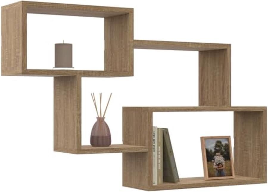 Wandrek met dubbele positie in beukenhout