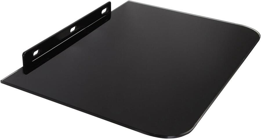 Universeel Wandrek met Glasplaat voor Hifi en Apparatuur tot 10 kg