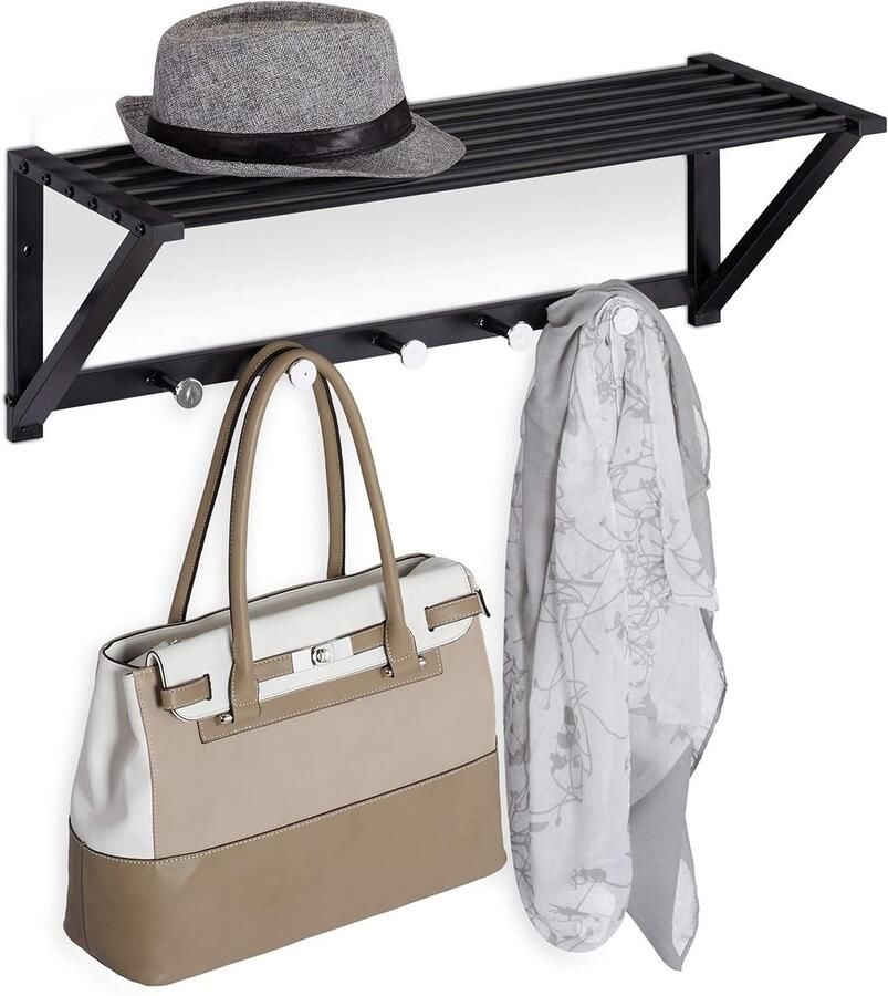 Wandrek met Haken Stijlvol en Praktisch 1 stuk Zwart