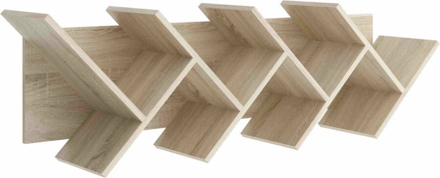 Wandrek Montana Eiken Breedte 127.5 cm Hoogte 38.5 cm Diepte 25.5 cm