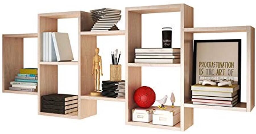 Wandrek of Boekenkast met 7 Vakken in Sonoma Eiken 160 5 x 65 cm