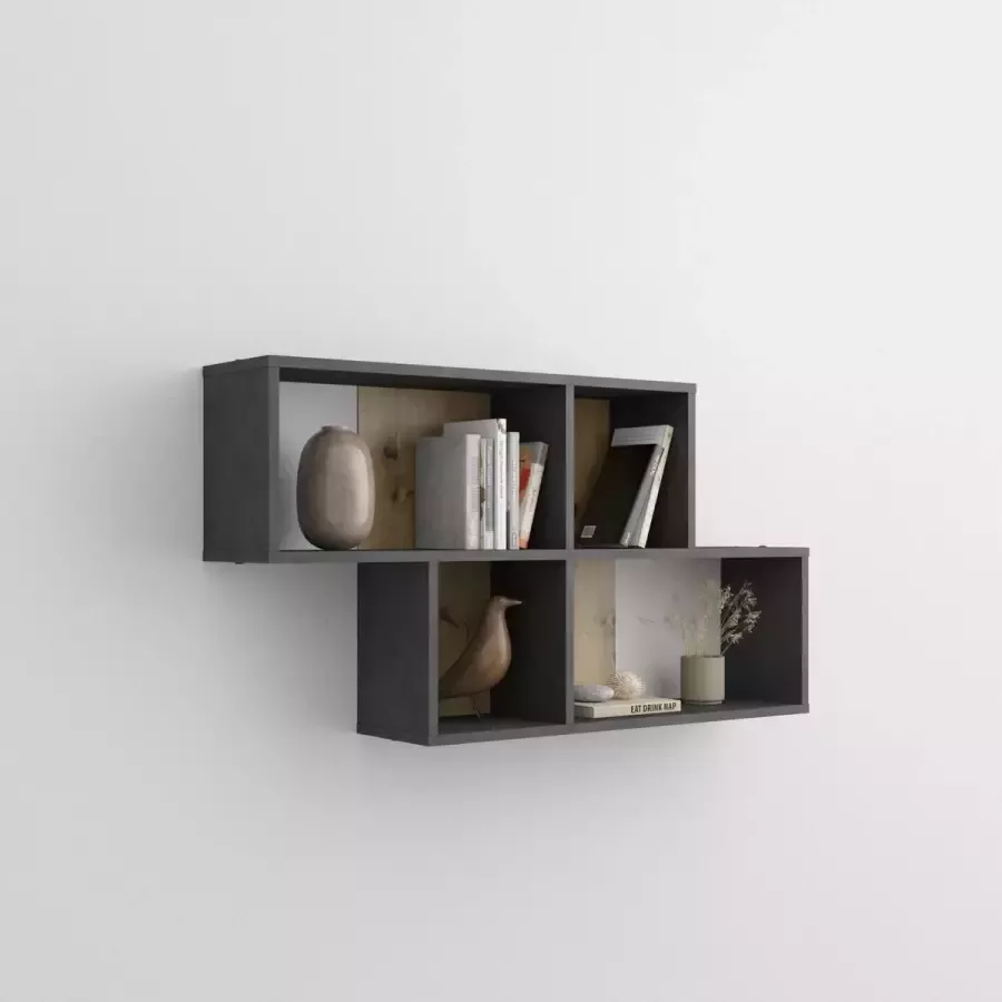 Wandrek Oregon Artisan Eiken Matera Breedte 100 cm Hoogte 53 cm Diepte 19.5 cm