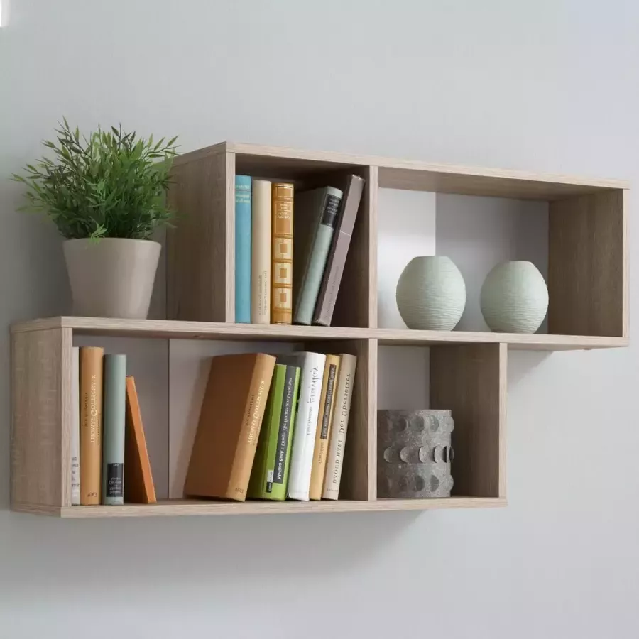 Wandrek Oregon Eiken Breedte 100 cm Hoogte 53 cm Diepte 19.5 cm