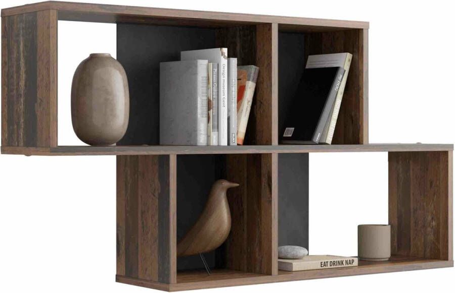 Wandrek Oregon Antraciet Vintage Breedte 100 cm Hoogte 53 cm Diepte 19.5 cm