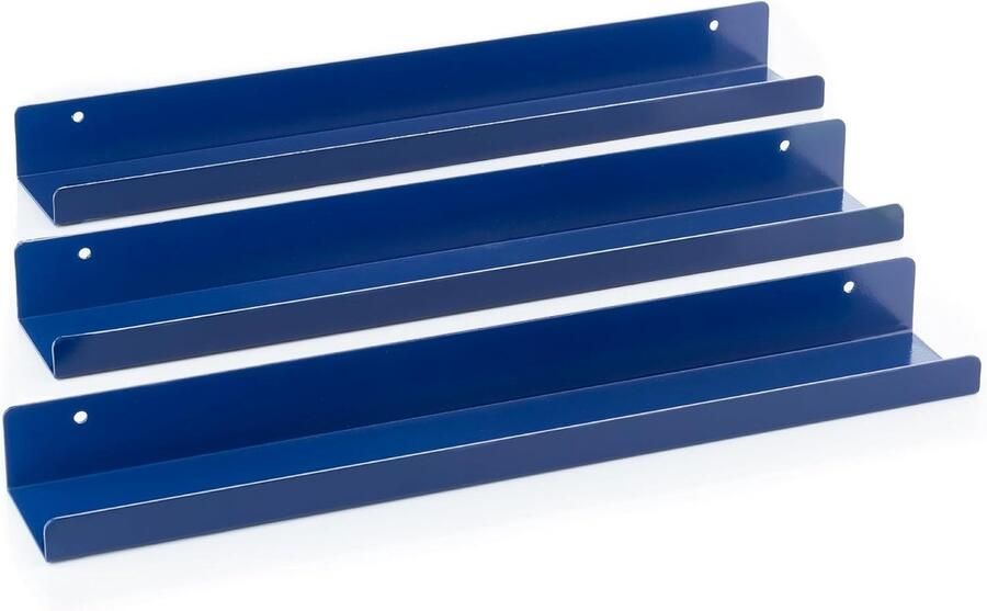 Wandrek- plank voor muren-Vinyl Platenhouder past op alle platen (Blauw)